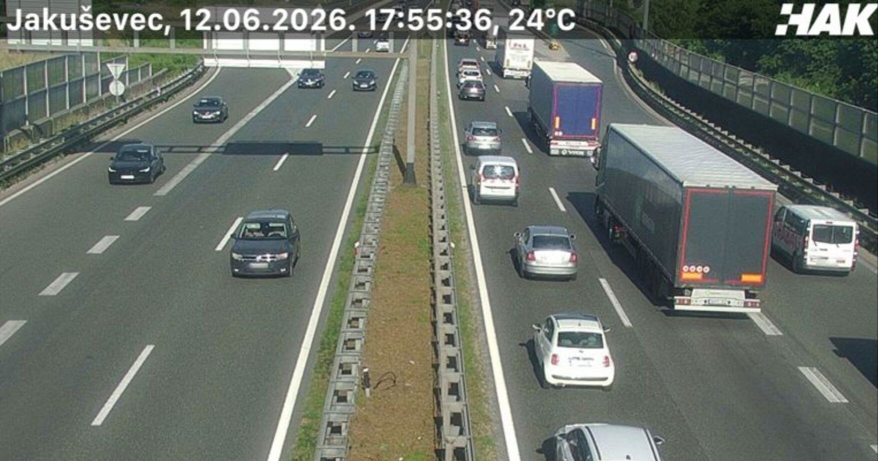 Kilometarska kolona na zagrebačkoj obilaznici u smjeru Lipovca