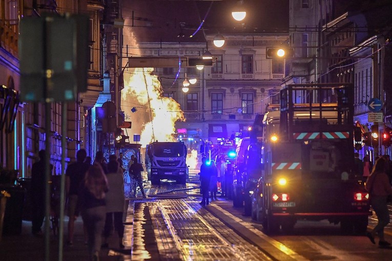 Četvero ozlijeđenih nakon požara u Zagrebu, Frankopanskom ne voze tramvaji