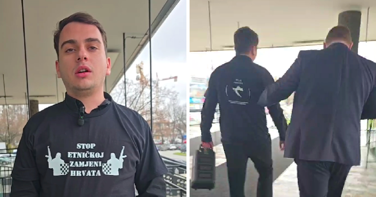VIDEO Upao u zagrebačko Gradsko poglavarstvo i pustio "Bojnu Čavoglave"