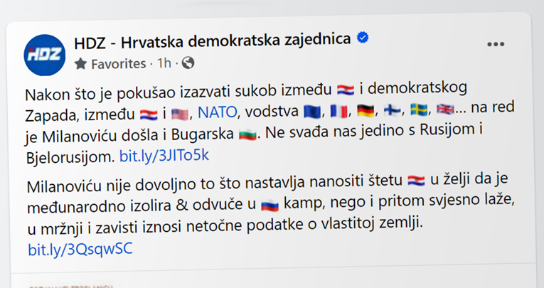 HDZ napao Milanovića: Jedino s kime nas ne svađa su Rusija i Bjelorusija