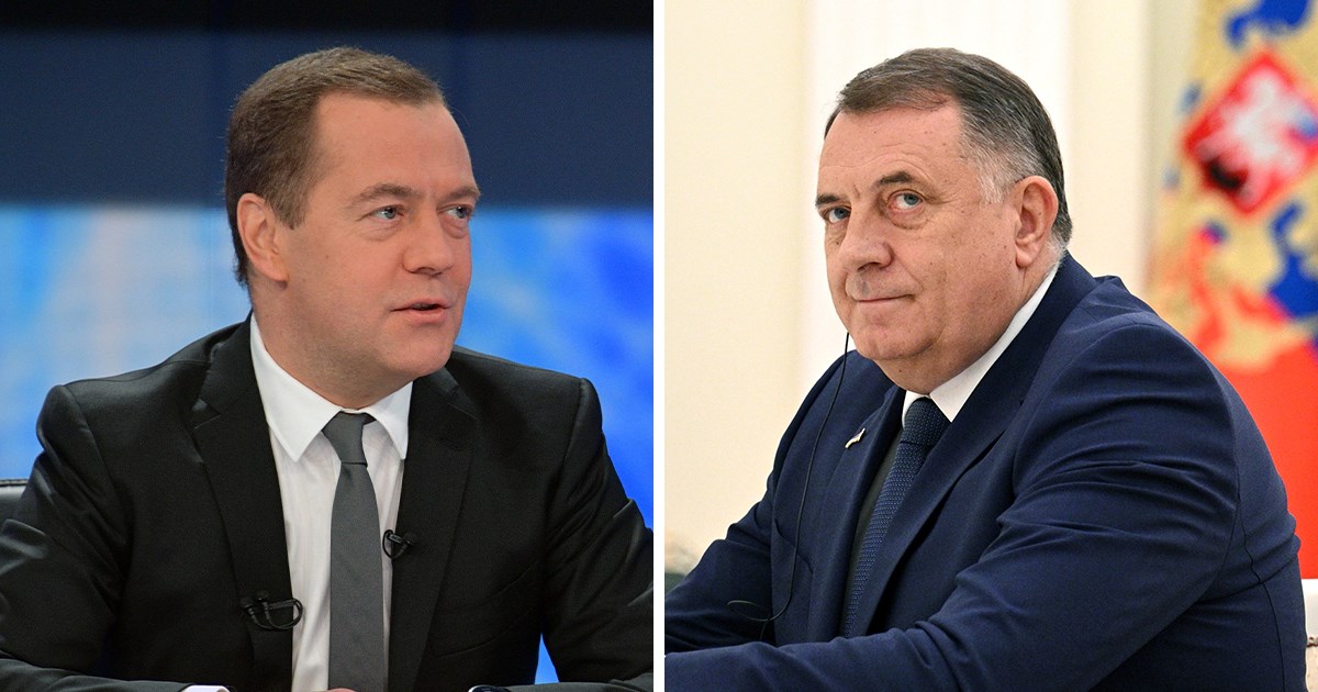 Medvedev nahvalio Dodika: Vi ste jedan od rijetkih lidera u Europi s mudrom politikom