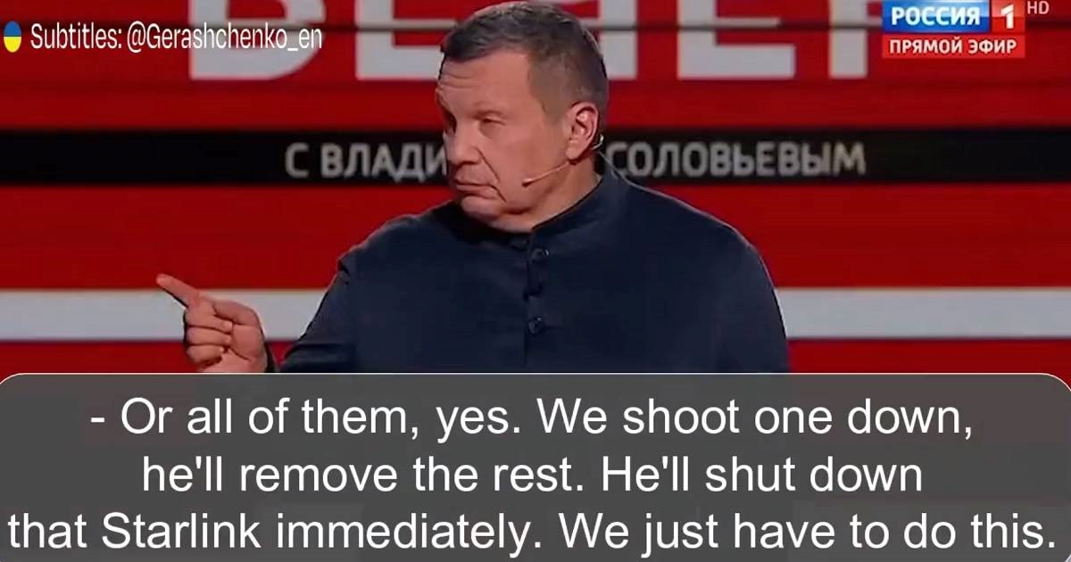 VIDEO Putinovi propagandisti: Srušimo jedan Muskov satelit, on će ugasiti ostale