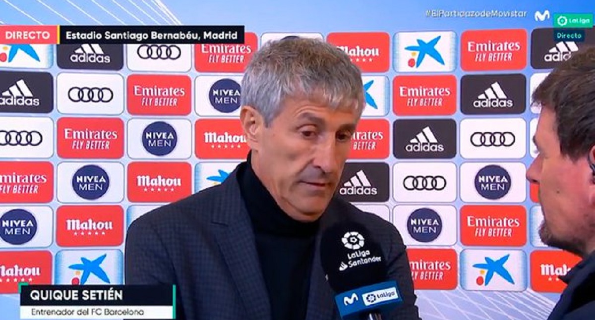 Setien: Ovaj poraz nije jako bitan