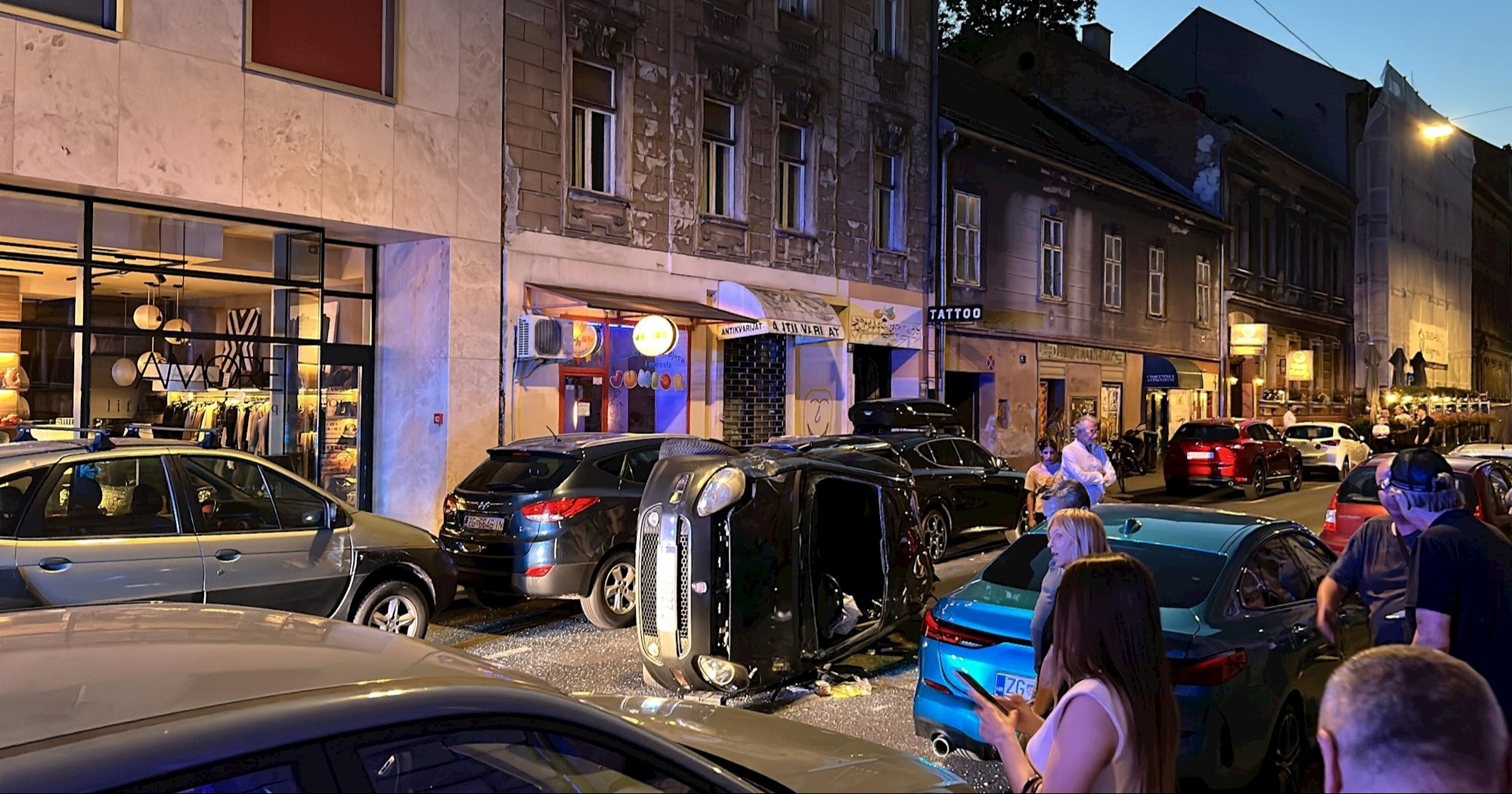 Prometna u centru Zagreba. "Zabio se u četiri auta, bio je pijan"