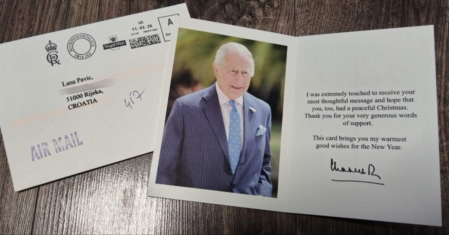Riječki učenici primili božićnu čestitku od kralja Charlesa