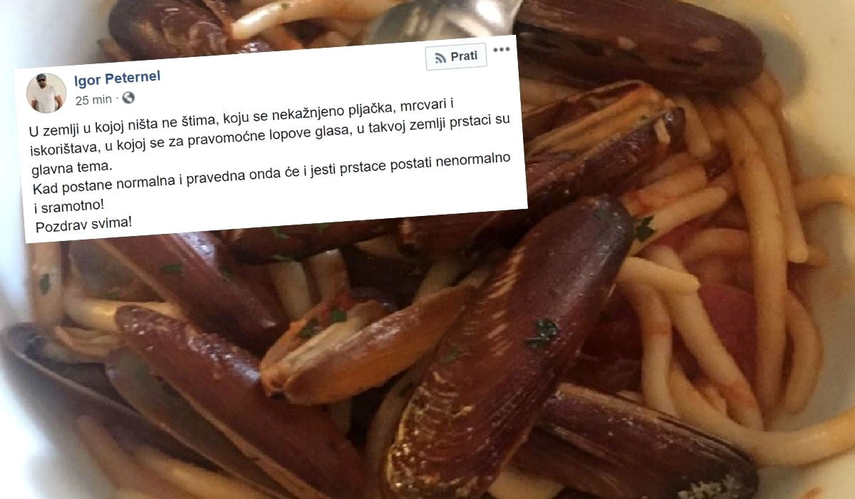 Peternel se na Fejsu izmotava zbog prstaca