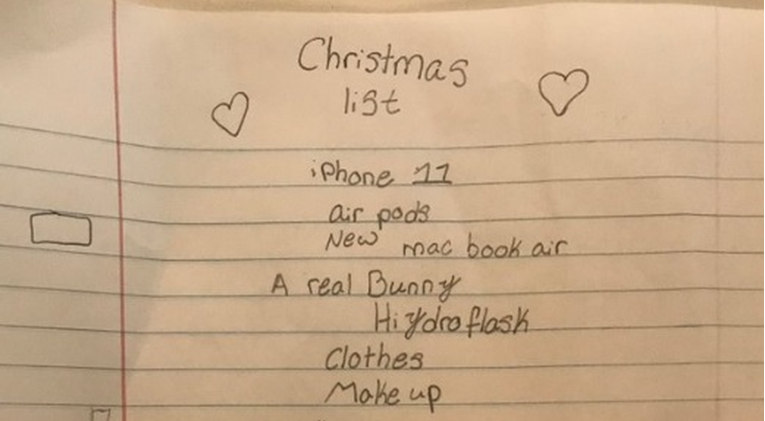 Chanel, Gucci, iPhone... Popis božićnih želja 10-godišnjakinje šokirao Twitter