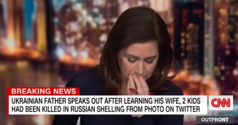 CNN-ova voditeljica rasplakala se u razgovoru s Ukrajincem kojem je pobijena obitelj
