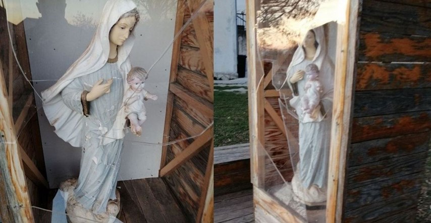 Vandali razbili staklo na kapelici u Hercegovini, prošli tjedan obezglavili kip Gospe