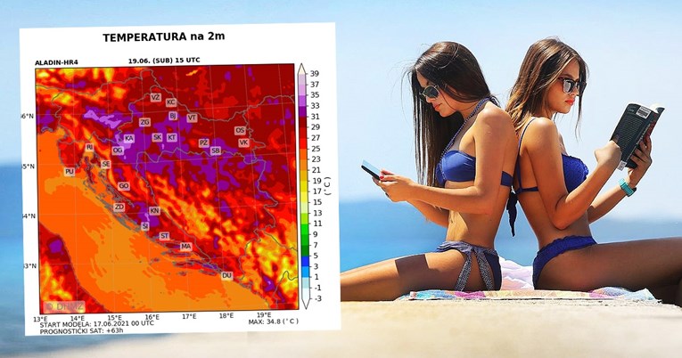 Na moru već u 6 ujutro preko 20 stupnjeva, vrhunac toplinskog vala u nedjelju