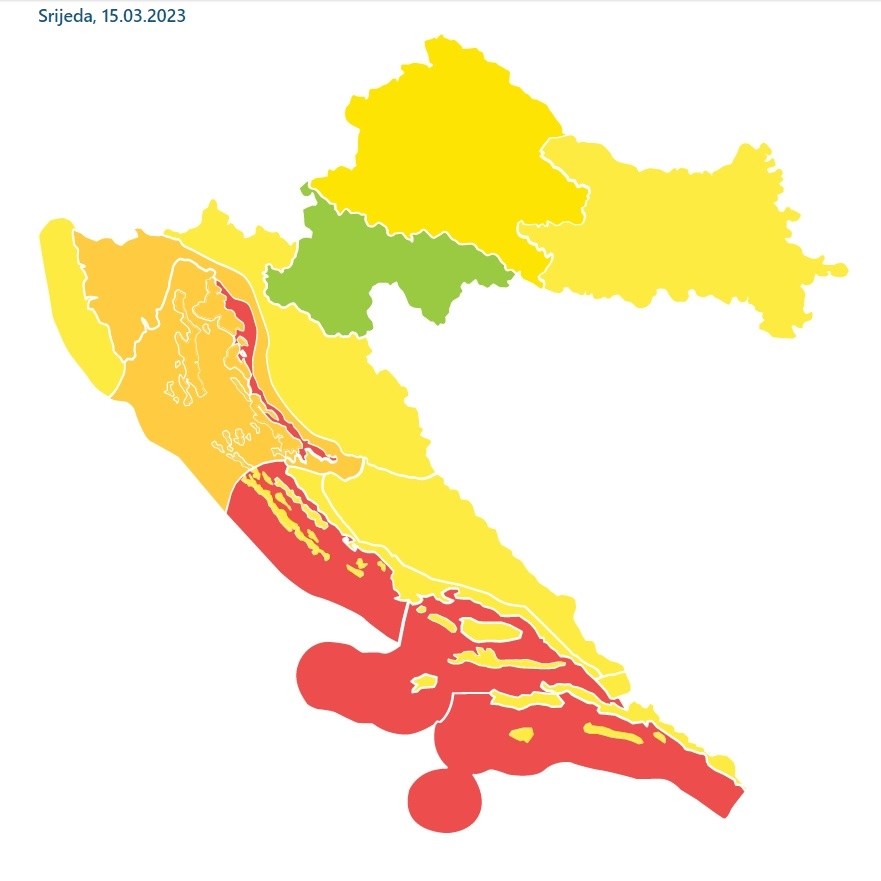 Stiže Nagla Promjena Vremena: Izdan Crveni Meteoalarm Za Velebitski ...