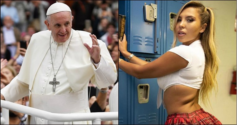 Instagram pape Franje uhvaćen kako lajka fotku manekenke odjevenu u seksi školarku