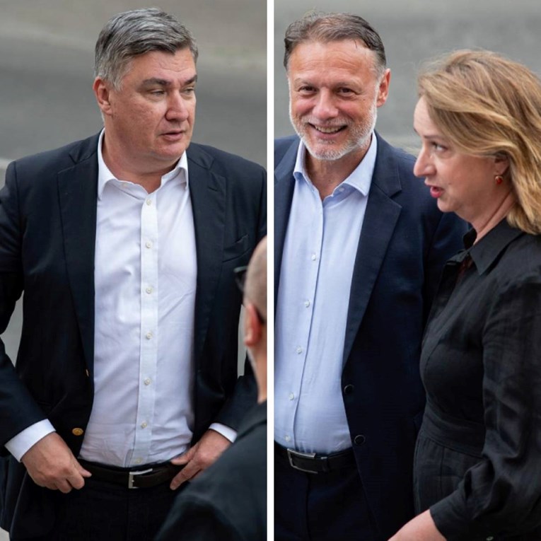 FOTO Milanović i Jandroković bili na premijeri predstave Juha braće Marx