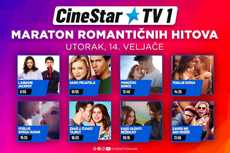 Provedite Valentinovo uz romantične filmove na Cinestar TV-u