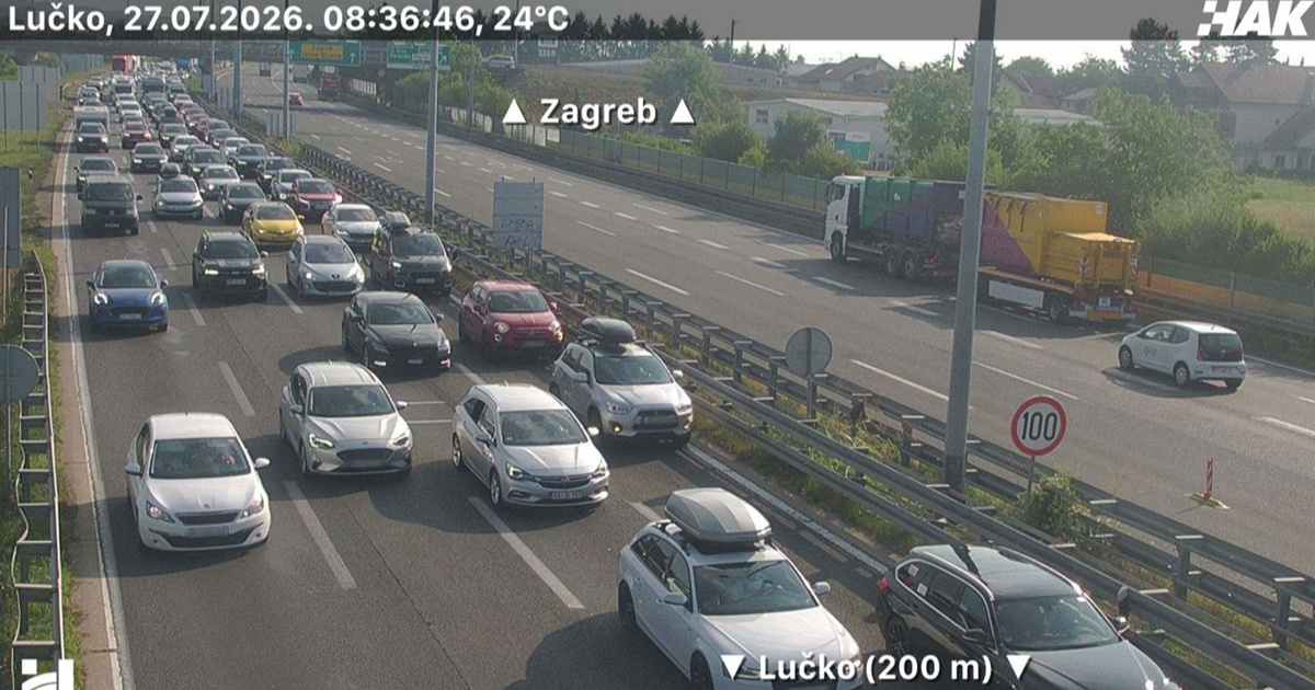 Pojačan promet prema moru. Nesreća na A1, vozi se usporeno
