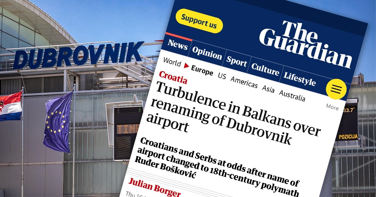 Guardian objavio veliki tekst o dubrovačkom aerodromu: "Turbulencije na Balkanu"