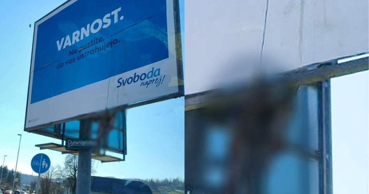 Mrtav pas obješen na predizbornom plakatu u Sloveniji. Stranka: Potreseni smo