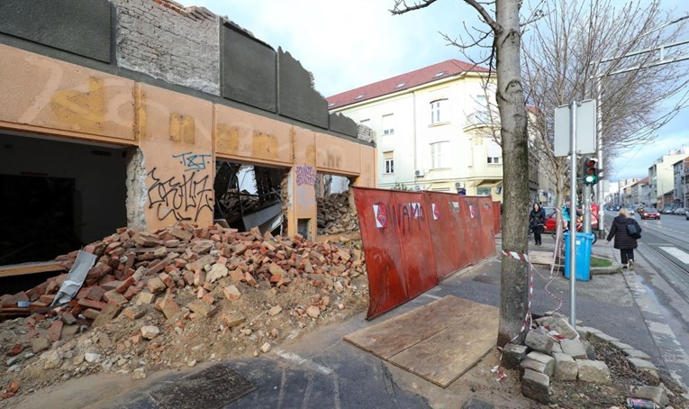 VIDEO I FOTO Zid zgrade urušio se tijekom radova u Zagrebu