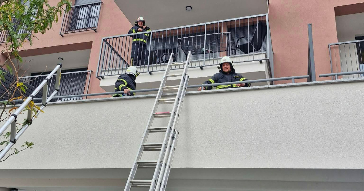 Vatrogasci spasili bebu zaključanu u stanu u Zagorju