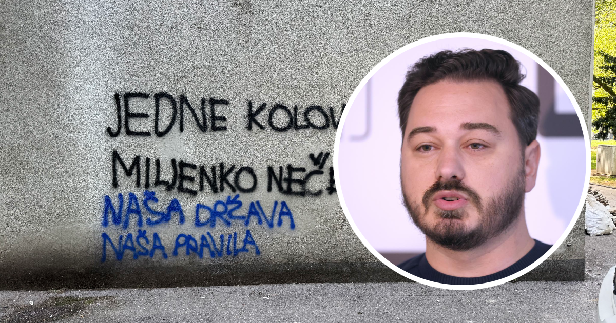 Suverenist: Grafit upućen Jergoviću ima grešku koju ne bi napravio ni osnovnoškolac
