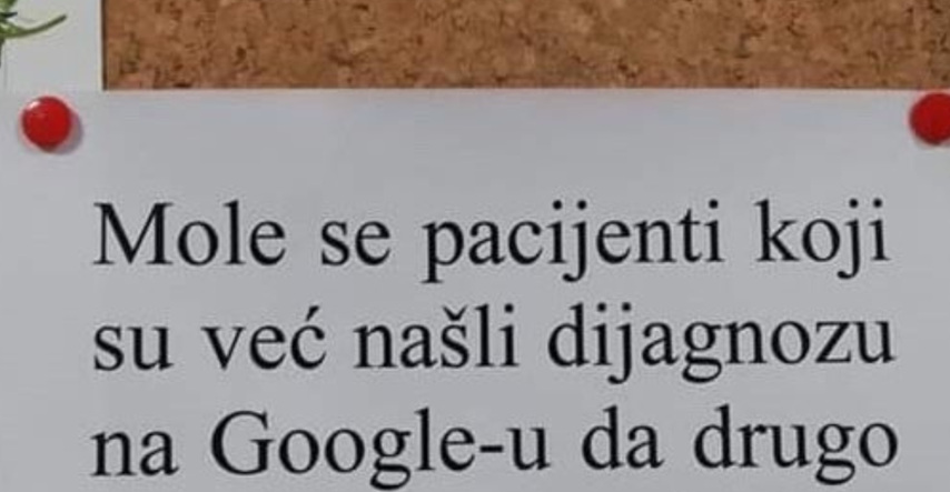 Na ordinaciji u Srbiji osvanula poruka za pacijente koji traže dijagnozu na Googleu