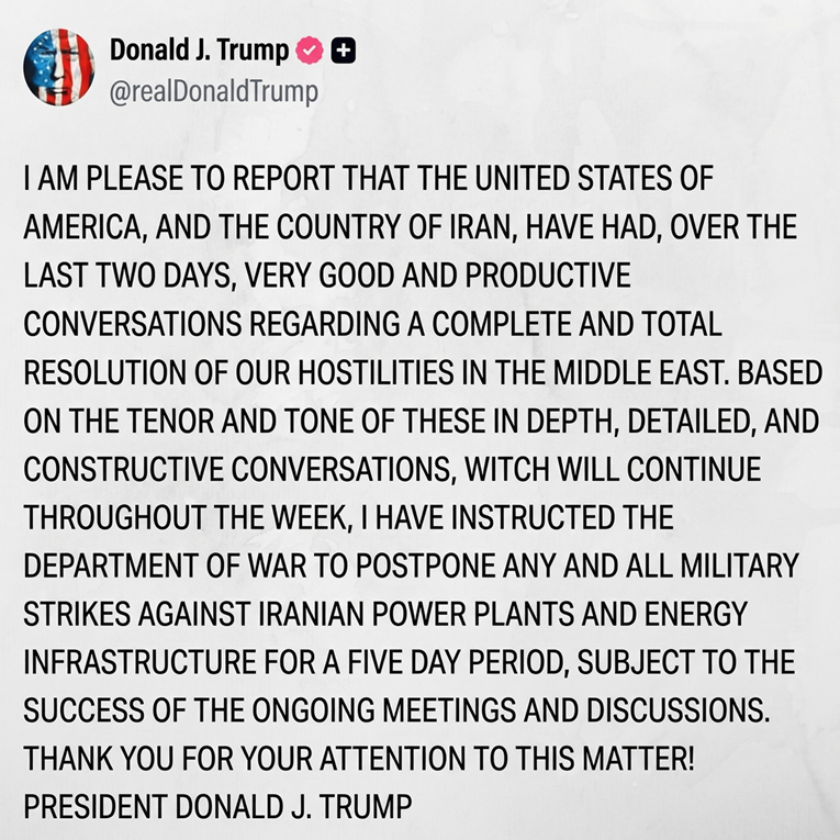 Trump: ODGAĐAM SVE VOJNE UDARE NA IRANSKU ENERGETSKU INFRASTRUKTURU