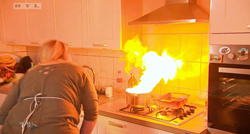 Nezgoda u Večeri za 5, Ivanu šokirao plamen u kuhinji tijekom snimanja