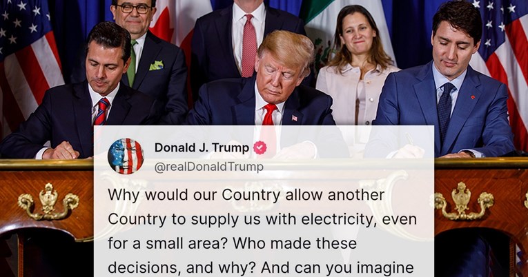 Trump pitao tko je dozvolio da Kanada prodaje struju SAD-u. On, 2018.