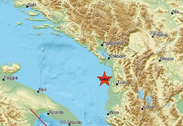 Novi jači potres u Albaniji, opet se tresao Dubrovnik