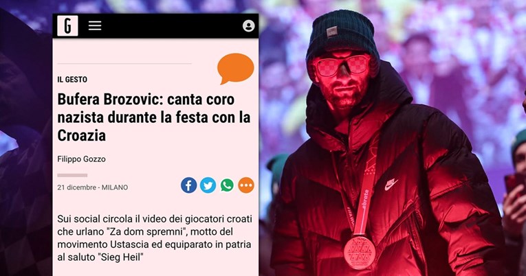 Gazzetta: Brozović i Lovren vikali su "za dom spremni". Ništa novo za hrvatske igrače
