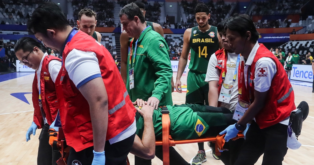 VIDEO Teška ozljeda brazilske zvijezde. Mora otići s košarkaškog SP-a