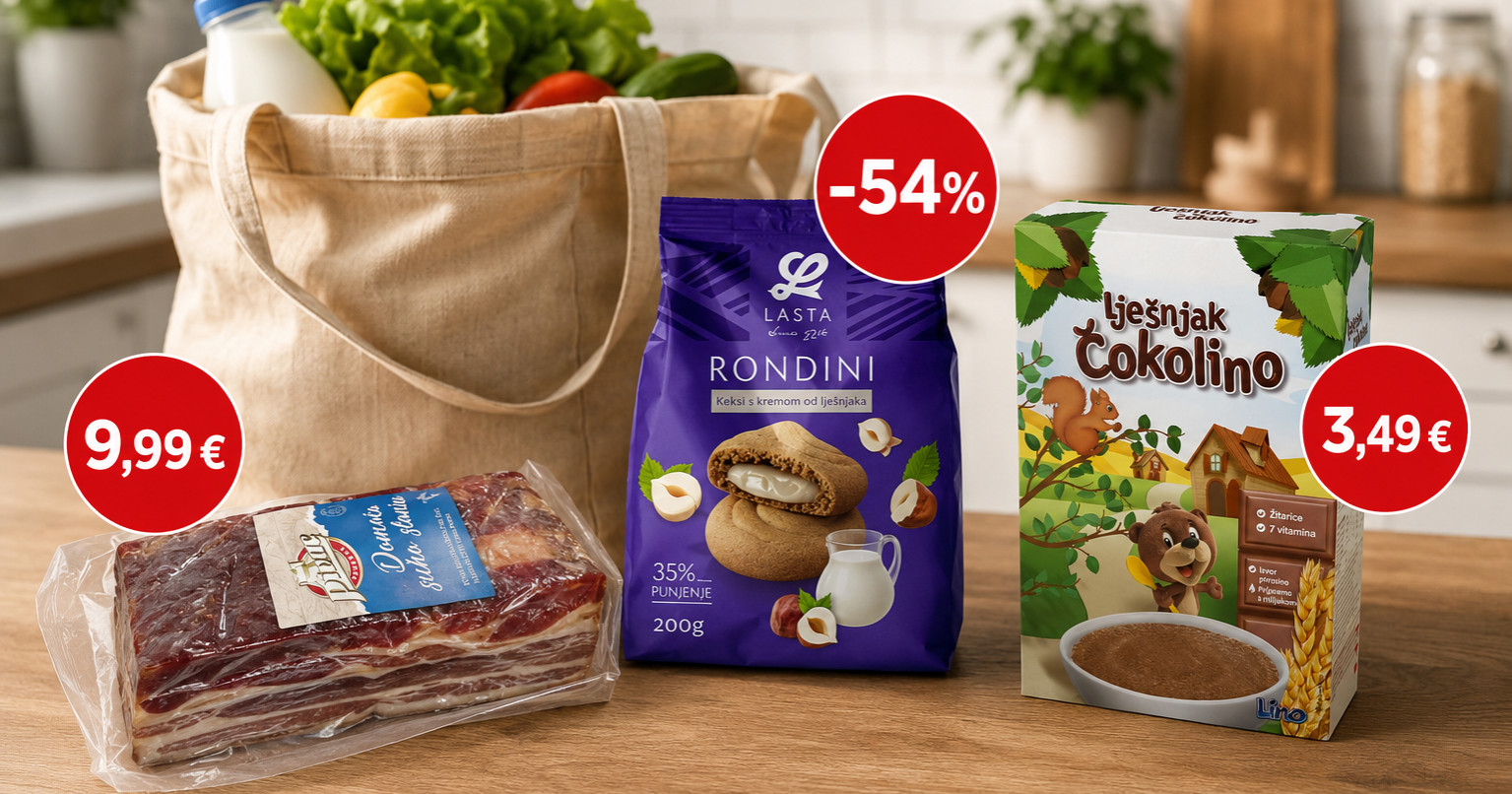 Slanina Pivac 10 eura, Čokolino 3,49: Ovo su danas najbolje akcije u trgovinama