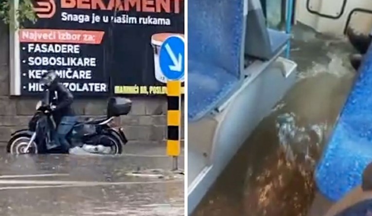VIDEO Potop u Rijeci, pogledajte snimke. Širom zemlje moguće oluje, izdana upozorenja