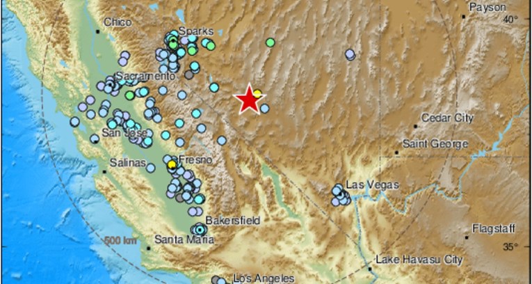 Potres jačine 6,2 po Richteru u Nevadi