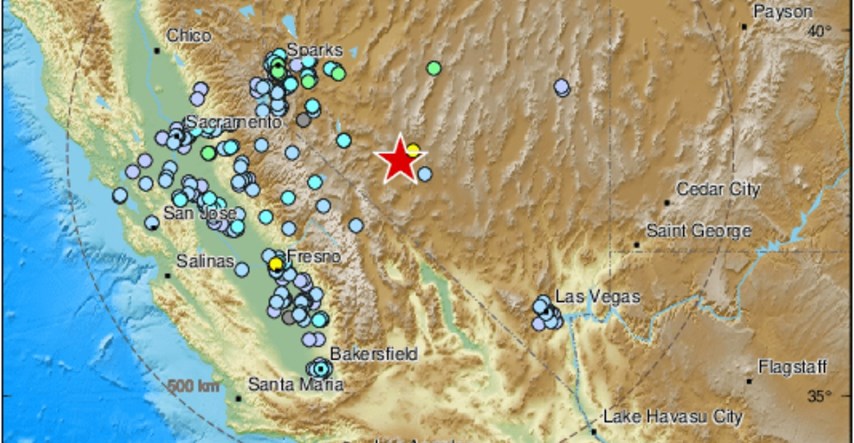 Potres jačine 6,2 po Richteru u Nevadi