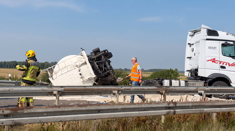 Sudar na A3, cisterna se prevrnula preko 2 trake, promet blokiran. Gužve i na Lučkom
