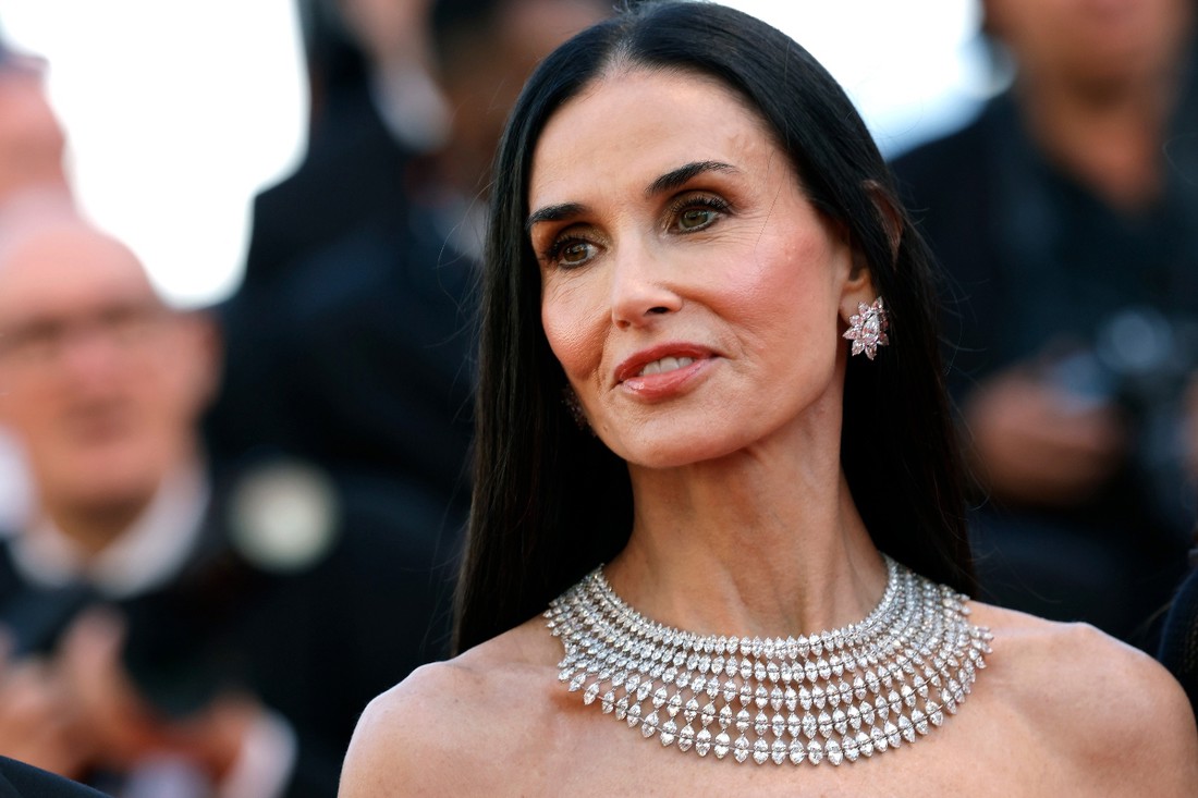 Bijela haljina Demi Moore bila je jedan od glavnih modnih trenutaka u Cannesu
