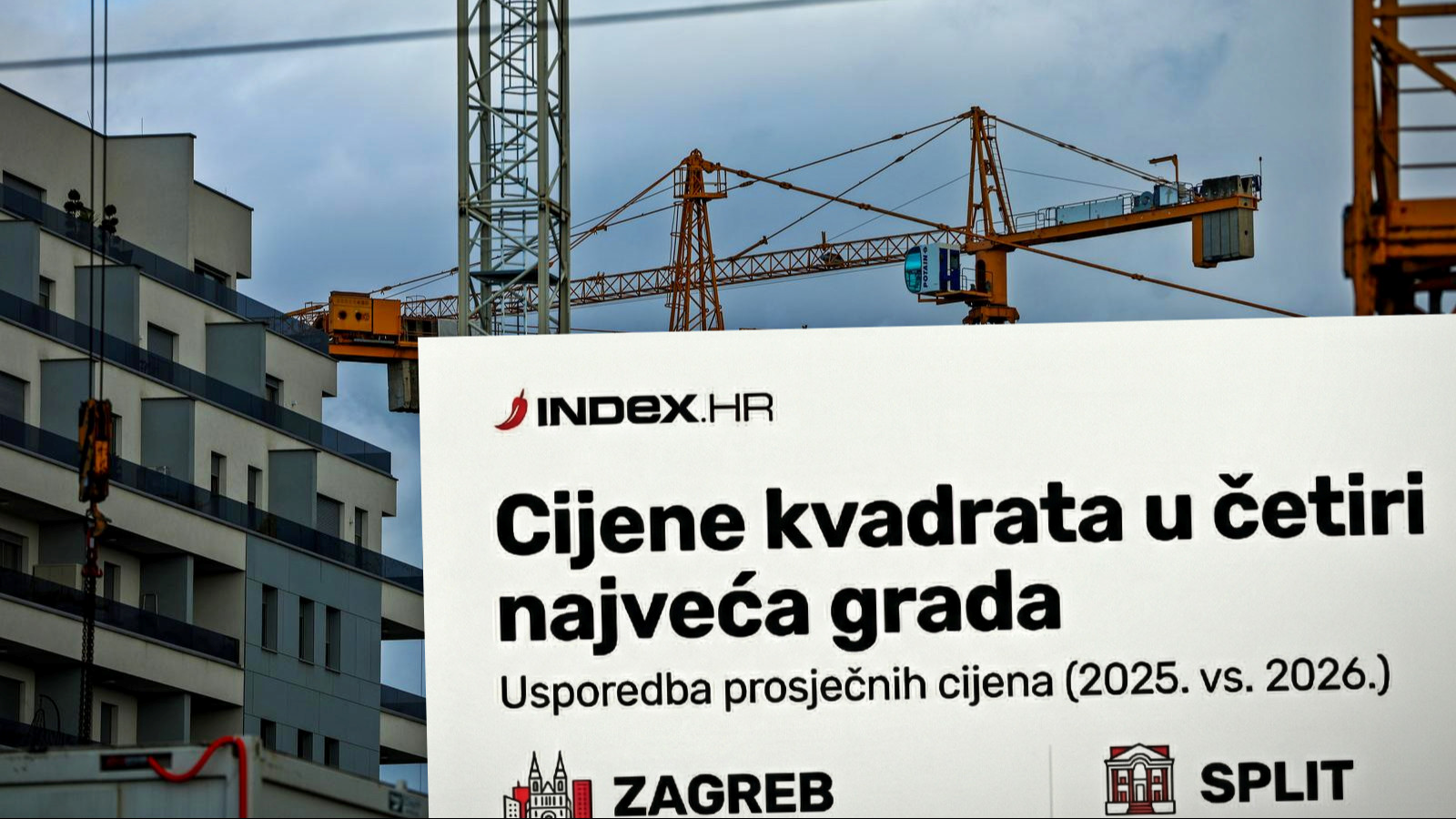 Cijene stanova narasle između 160 i 360 eura po kvadratu