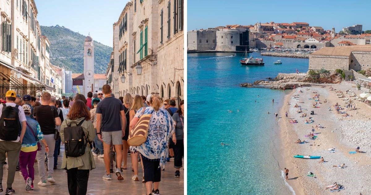 Jesen u Dubrovniku: Grad je pun turista, ljudi se kupaju i sunčaju