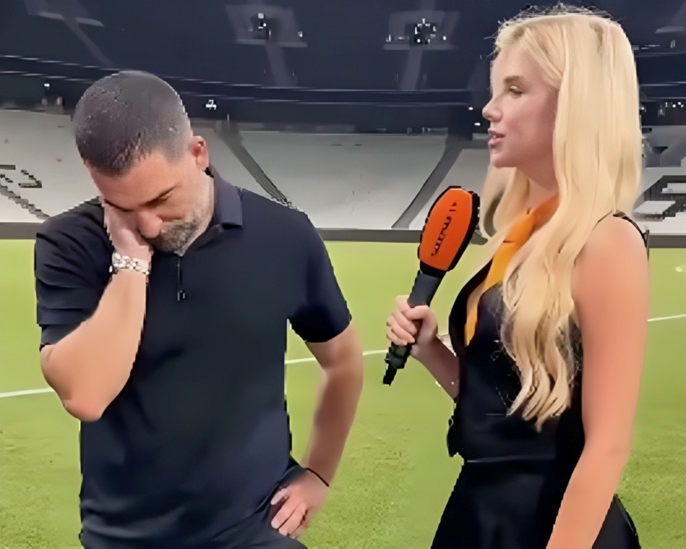 Trener Šahtara ne smije pogledati lijepu novinarku? Fanovi tvrde da se boji supruge
