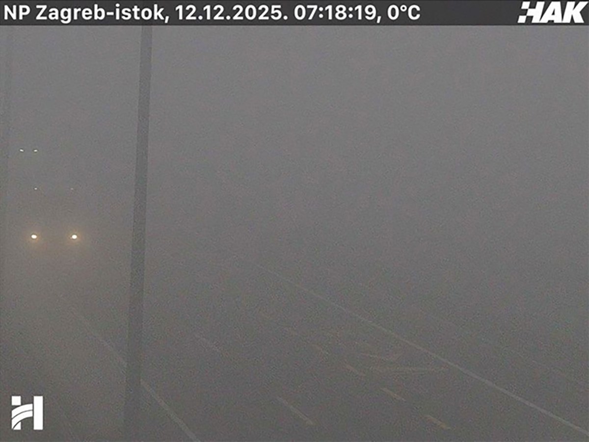 Gusta magla smanjuje vidljivost: HAK upozorava na poledicu i skliske ceste