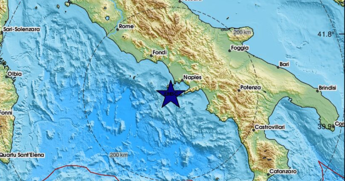 Potres magnitude 5.9 u Tirenskom moru kod talijanske obale