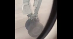 Putnik u avionu snimio trenutak kad je avionu otpao kotač