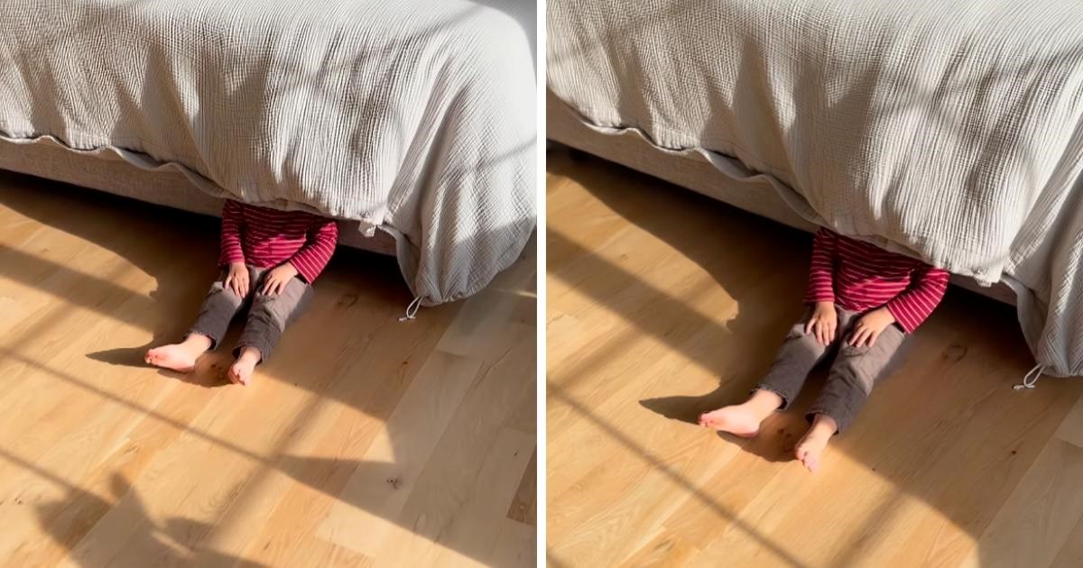 Mama se s djecom igrala skrivača. Pogledajte gdje se "sakrio" dvogodišnjak