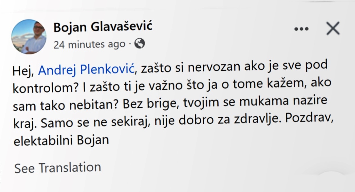Plenković se na presici rugao Glavaševiću. Ovaj mu odgovorio
