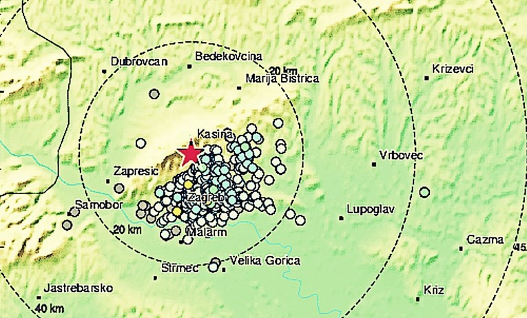 Novi potres u Zagrebu, 1,5 po Richteru