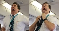 VIDEO Stjuard usred leta napravio show, putnici popadali od smijeha