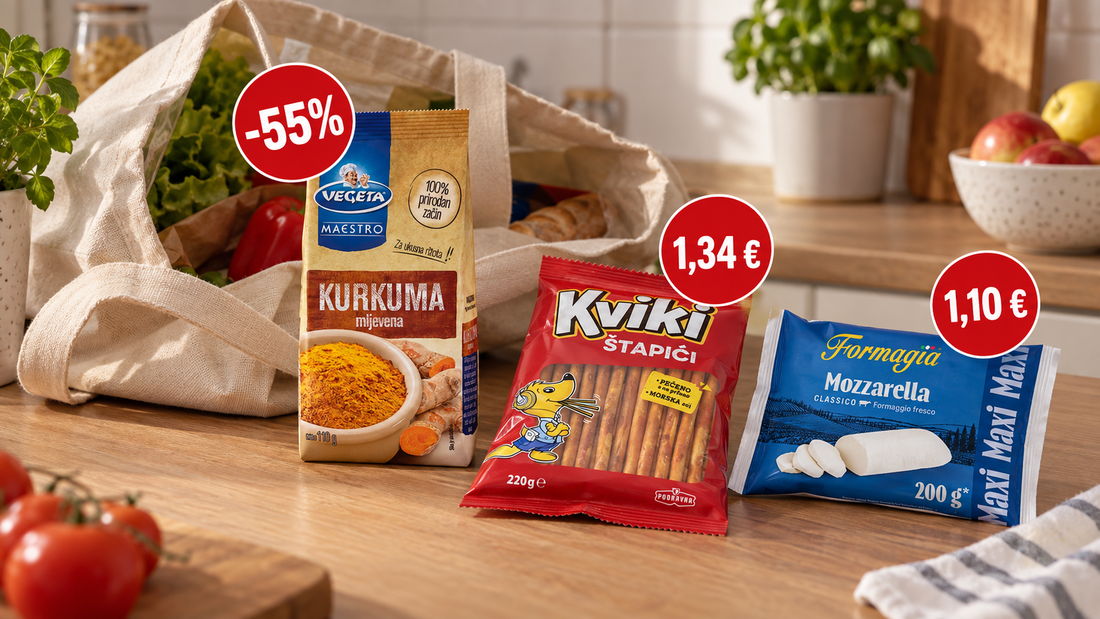 Gdje danas možete uštedjeti? Našli smo mozzarellu za 1,10 eura i kurkumu na -55%