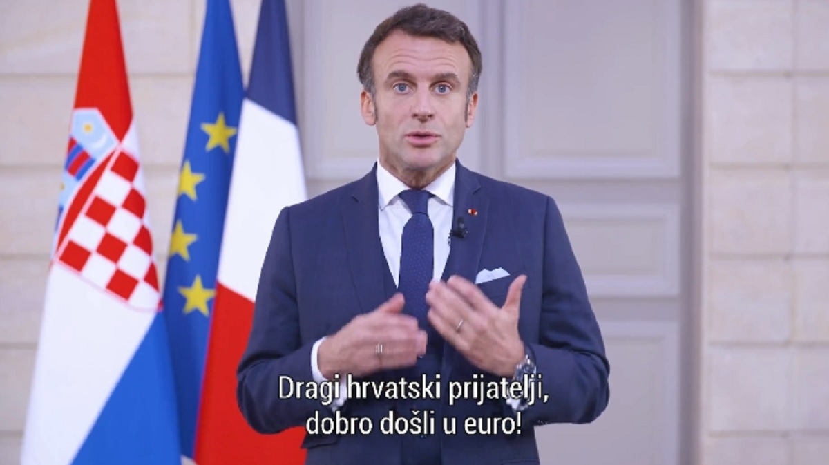 VIDEO Macron na hrvatskom čestitao ulazak u eurozonu, pogledajte