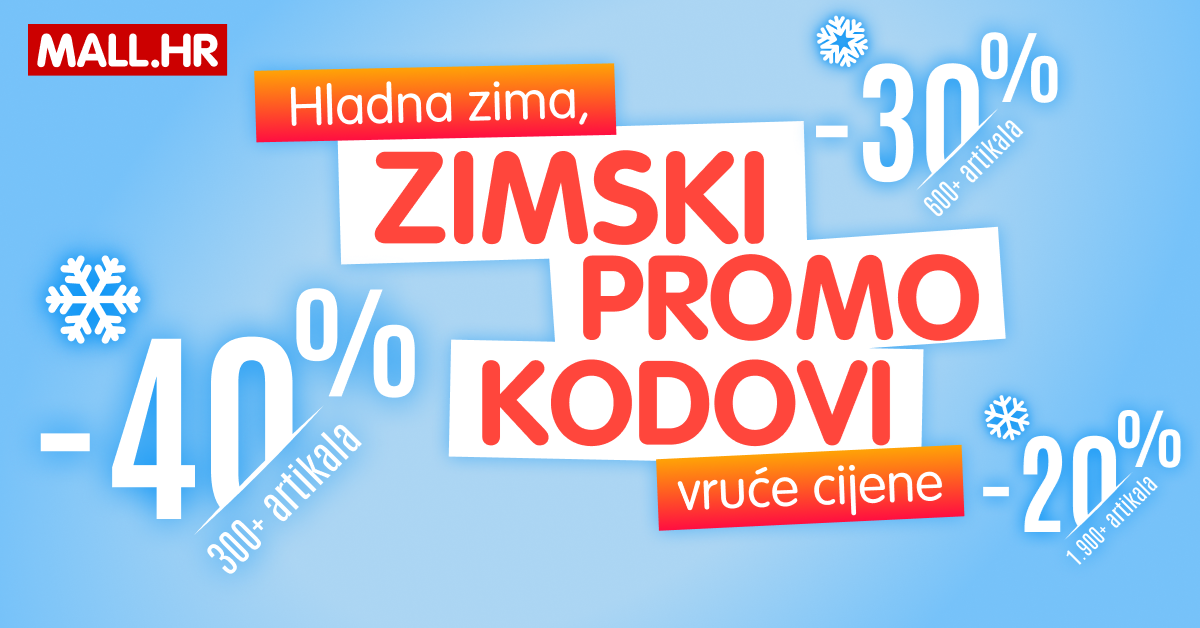 Zimski promo kodovi na MALL.HR: Popusti na tisuće artikala